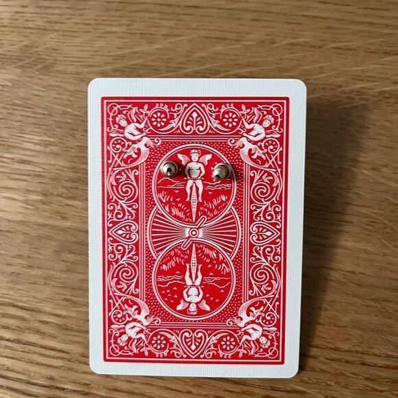 Gold tone hammered huggie hoop earrings 925 studs - Picture 4 of 5